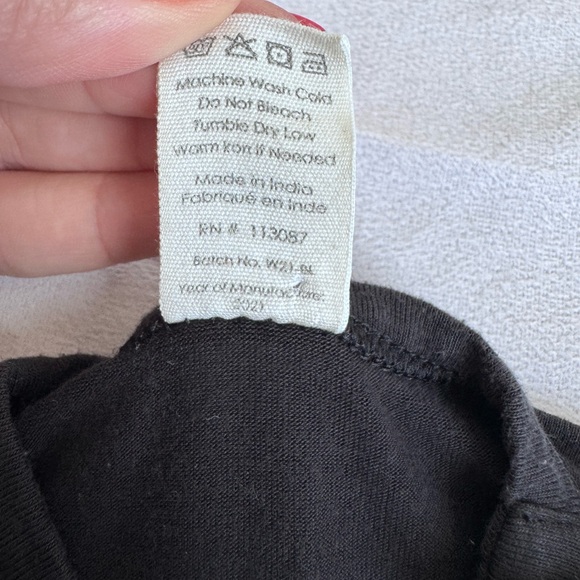 Kate Quinn Organics Set of 2‎ Newborn Bodysuits Snap Bamboo Cotton Black Floral - Picture 11 of 12